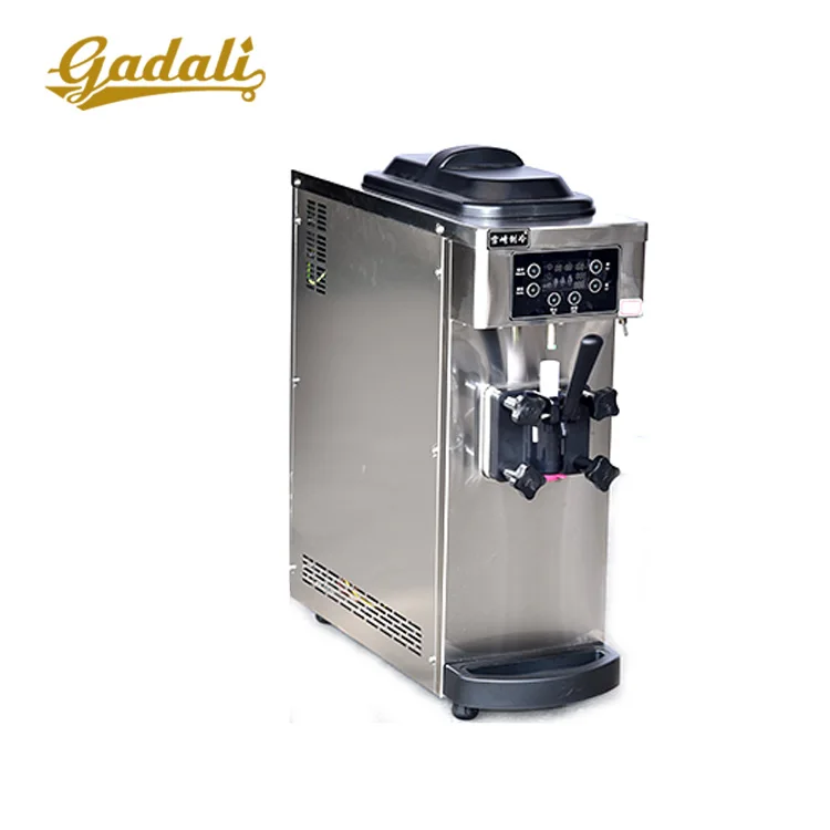 Машина для приготовления мягкого мороженого с одной головкой небольшой компрессор машина