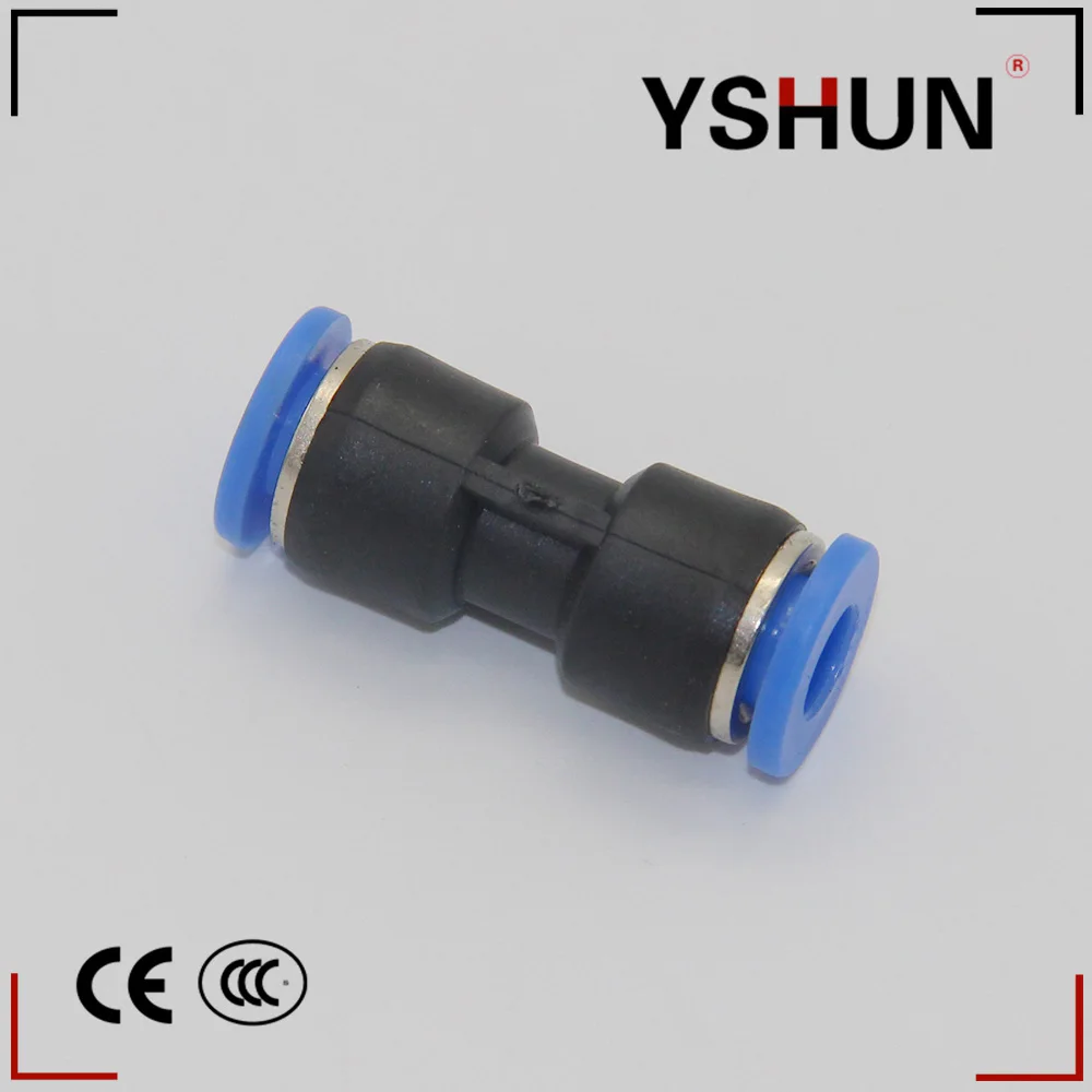Yshun пук из искусственной кожи серии быстросъемные Союза пуш-ап в пневматический штуцер для подключения PU шлангов из нержавеющей стали