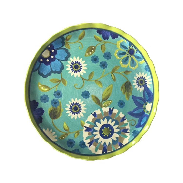 USA market best selling round shape melamine serving dishes/plates for catering