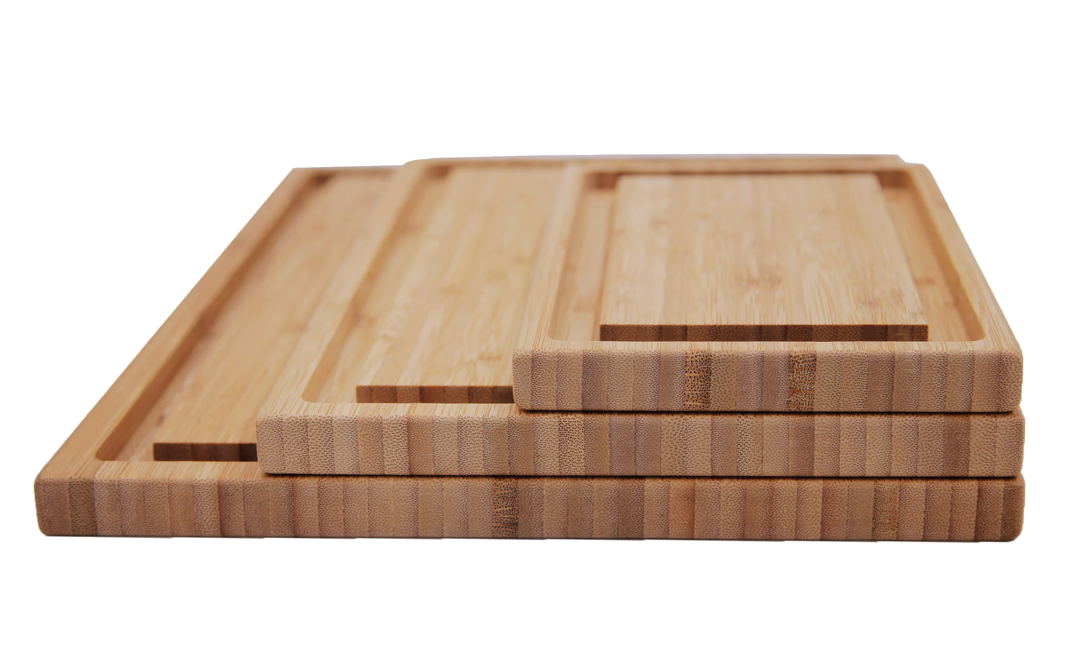 ECO Friendly Bamboo 100% Premium Organic 3 pcs bamboo  cutting board with groove