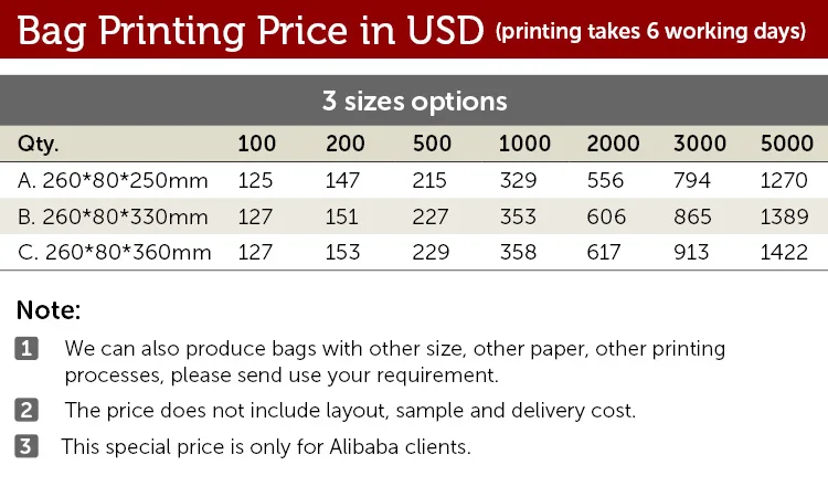 Cheap small quantity Custom small print paper shopping bag with handle printer shanghai