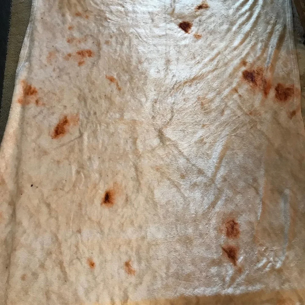
Tortilla Blanket Burrito 60' Blanket-Corn and Flour Tortilla 60' Throw Hot selling 