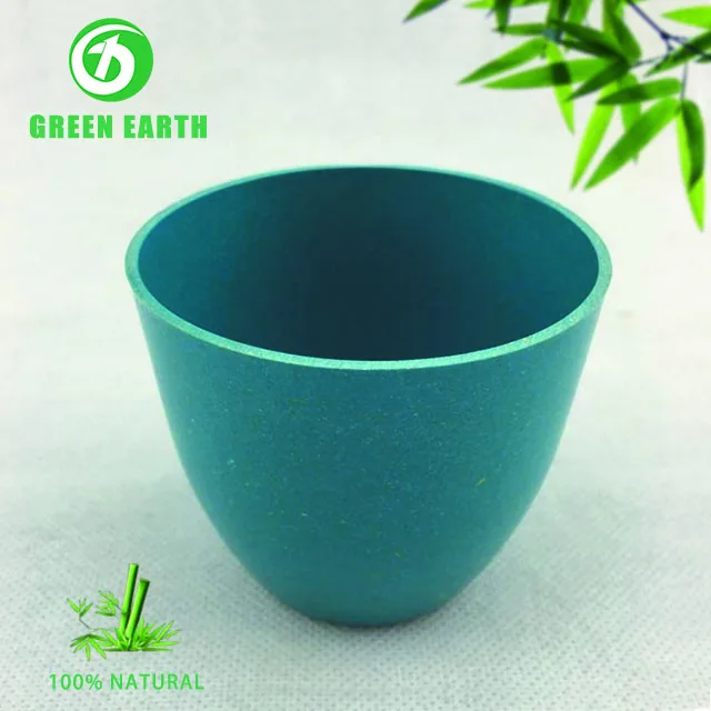 
Promotional compostable biodegradable green flower garden pot in bamboo fiber 