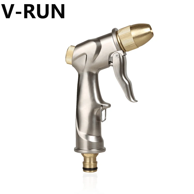 
High quality metal Zinc brass jet spray garden hose nozzles,high pressure pipe cleaning spray nozzle for washing car 