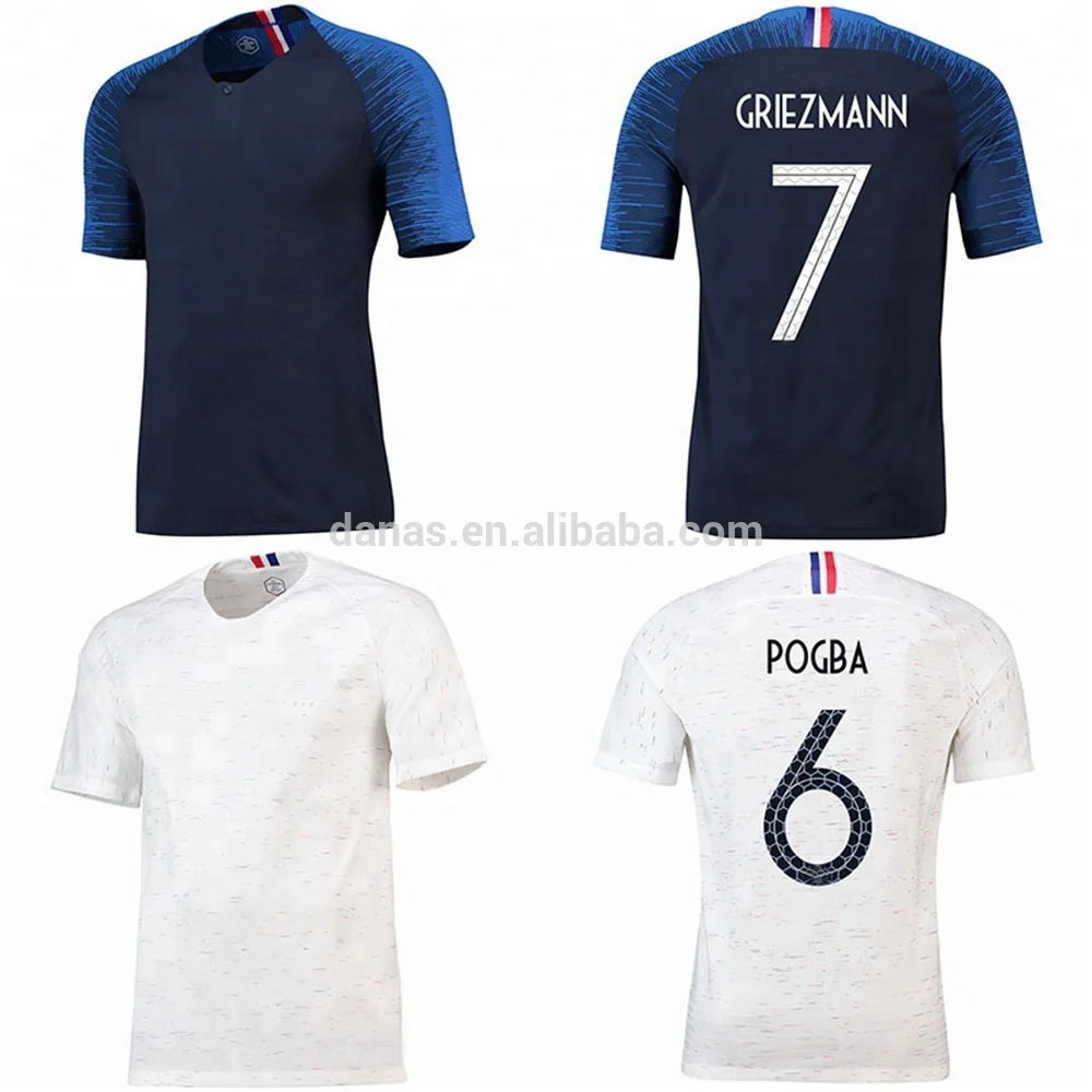 2018 New design wholesale thai quality france national team soccer jersey