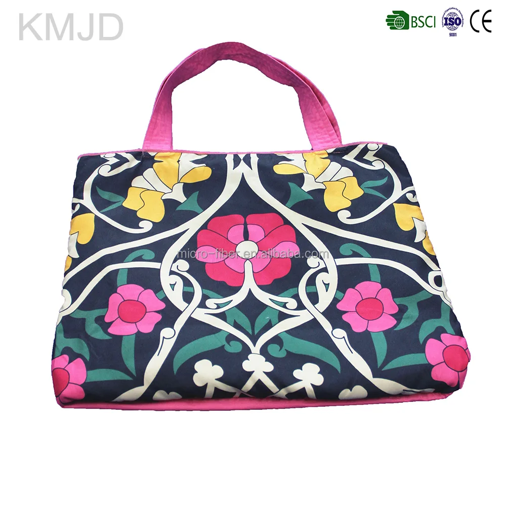 Hot selling custom absorbent Microfiber multi-purpose beach towel bag