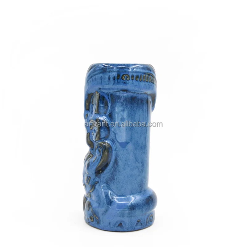 2017 Newest Hot Selling Decorative Cocktail Bar Mug Hawaii Cups Ceramic Tiki Mug with TiKi Design