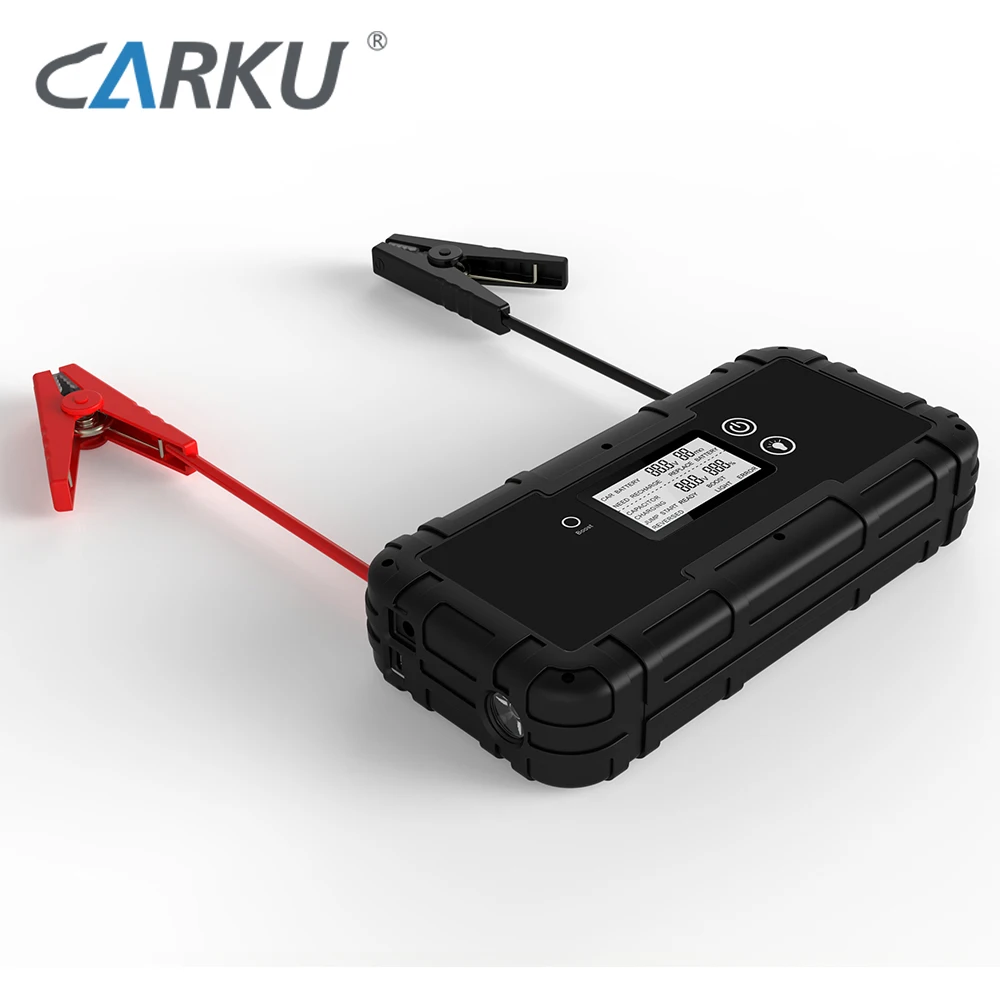 CARKU 700A ultracapacitor batteryless jump starter 12V 350F capacitor jump starter and tyre compressor