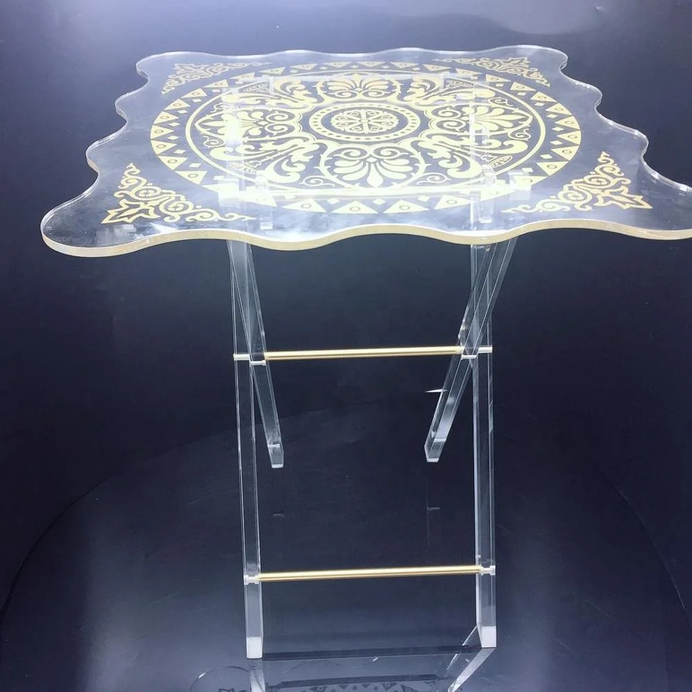 
high quality folding Acrylic coffee table 