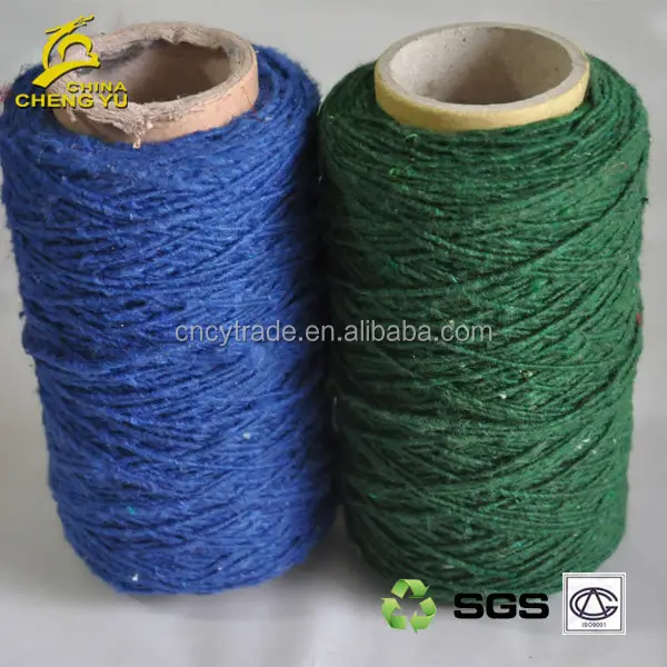 cotton blended polyester recycle blanket production the cheapest stocklot yarn