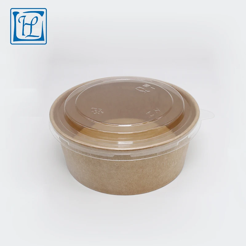 
Chinese manufacturer direct sale disposable round kraft paper bowl 