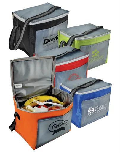 
6 pack Thermal insulated cooler tote bag 
