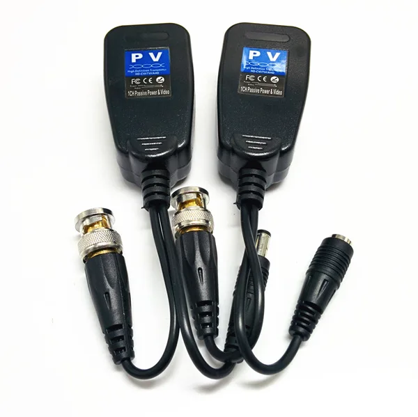 1ch пассивный 720p/1080p CVI TVI AHD HD BNC к RJ45 преобразователь CCTV Video Balun с питанием