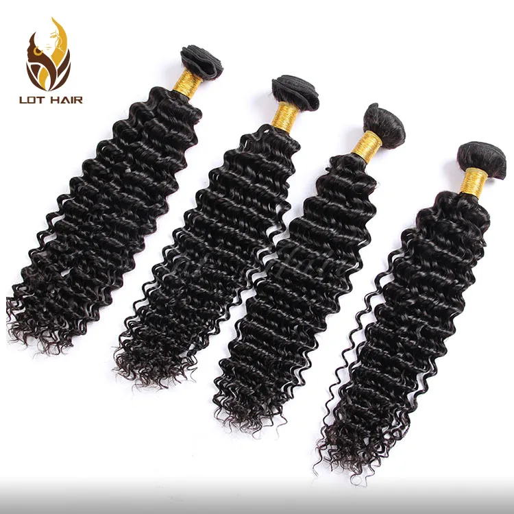 Unprocessed 12A 100% Human Virgin Remy hair Malaysian deep curly Hair Weaving