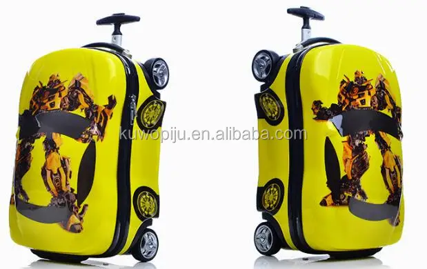 fancy pc car shape kid children trolley luggage suitcase