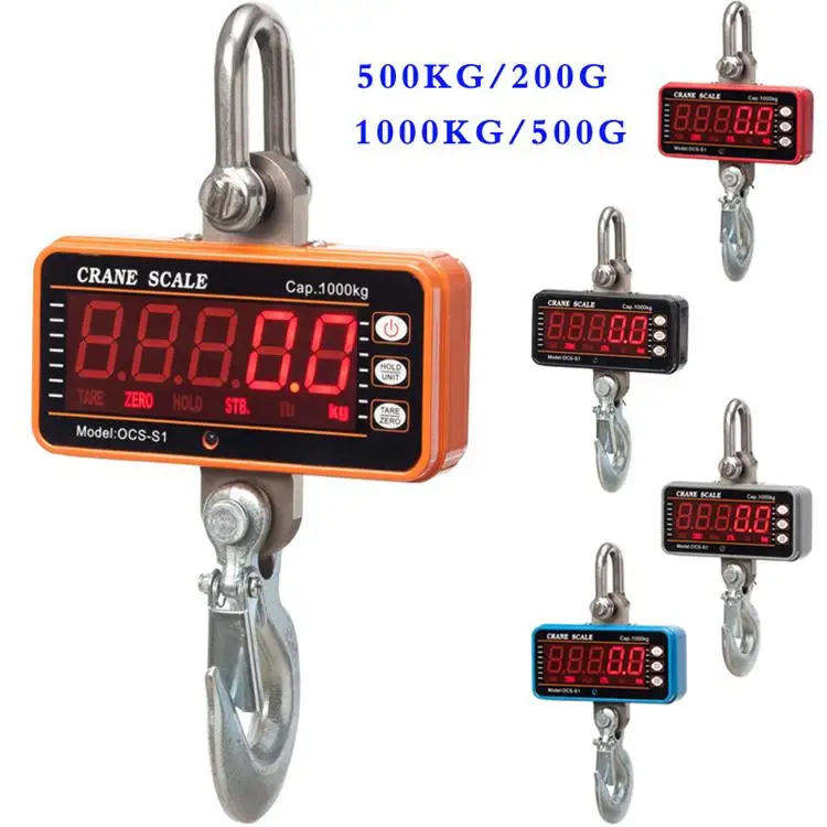 
High Strength 1000KG remote controller crane scale industrial weighing scale 