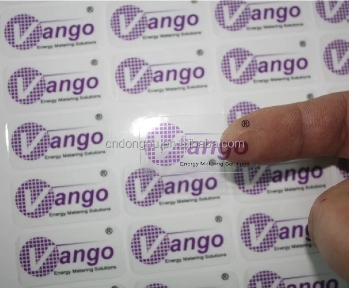 waterproof transparent self adhesive PVC sticker paper