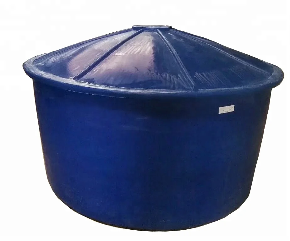 uv-resistant Polyethylene aquaponics fish tank 200 litre blue plastic drum large plastic fish tank