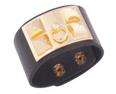 punk style exaggerated leather Cuff Bracelets charm temperament Wide Bracelets & Bangles