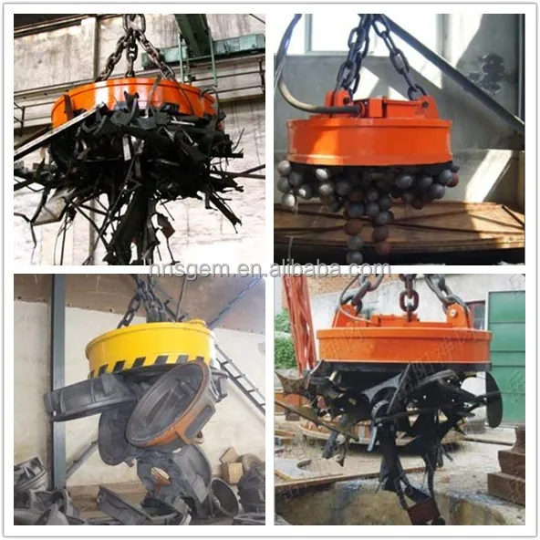 Circular 220v AC Electric Lifting Magnet Electromagnet For Crane