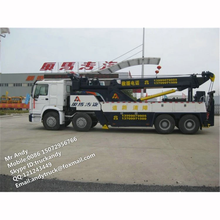 HOWO 8x4 LHD or RHD 50 ton wrecker