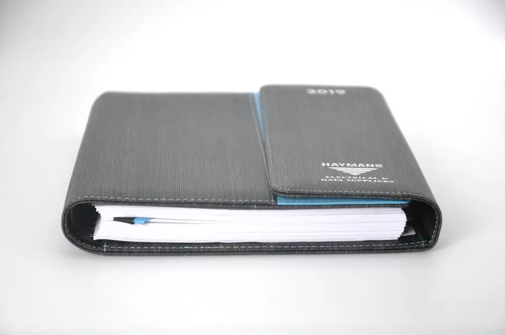 Personalized diary notebook printing with spiral binding and PU leather