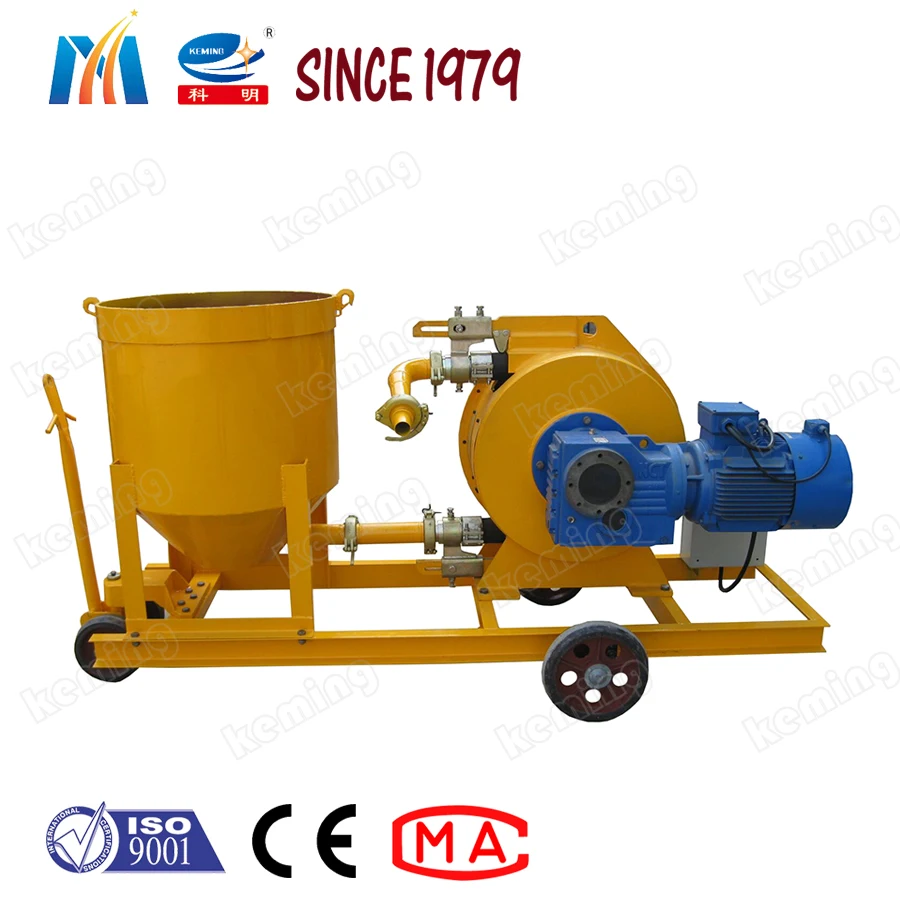Pump Light Weight Concrete or Cement Diesel Peristaltic Pump with Storage Barrel