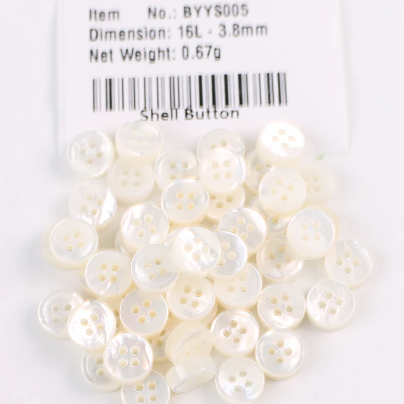 
Quality Engraved Logo Mother Of Pearl Shell Buttons for Clothes 