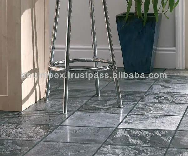 Серебристо-серый сланцевый камень