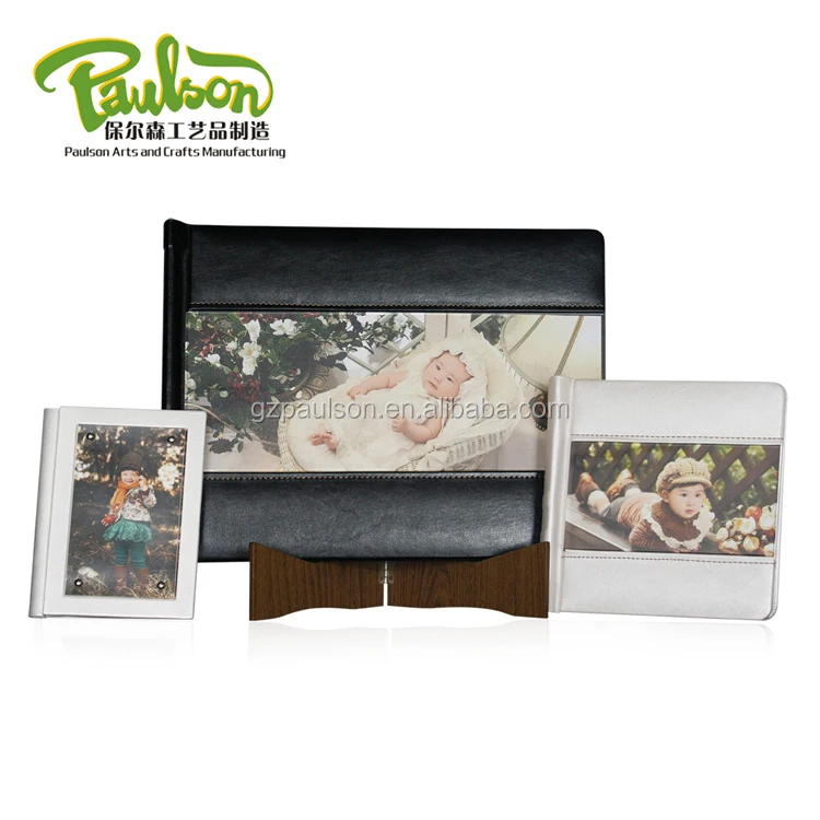 
leather with acrylic album cover 