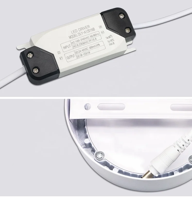 6W ,12W ,18W ,24W Surface mounted installation ceiling lamp led round panel lights