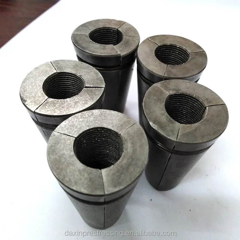 Anti corrosion cable anchor clamp for post tension building material