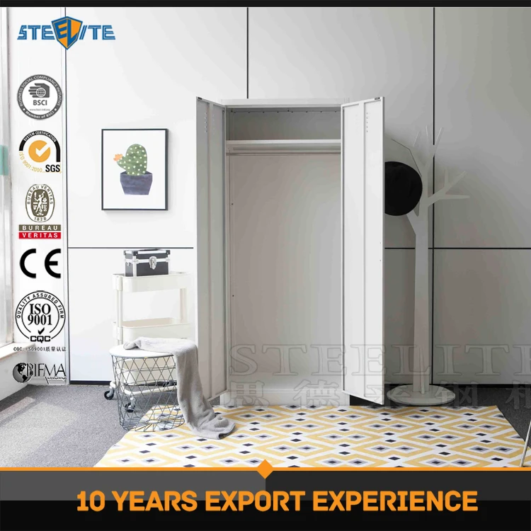 
modern new style bedroom steel almirah armoir garderobe metal wardrobe 