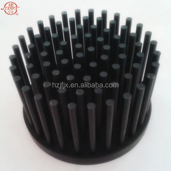 30w LED Tracking Lighting parts Pin Fin Cooler flexible heat sink for thermoelectric cooler