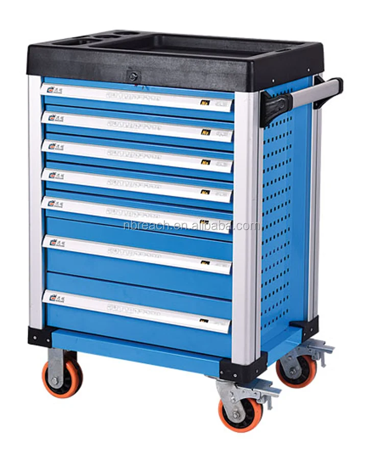 7 drawers tool cabinet with plastic top