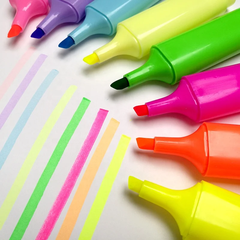 Высококачественная разноцветная ручка-хайлайтер