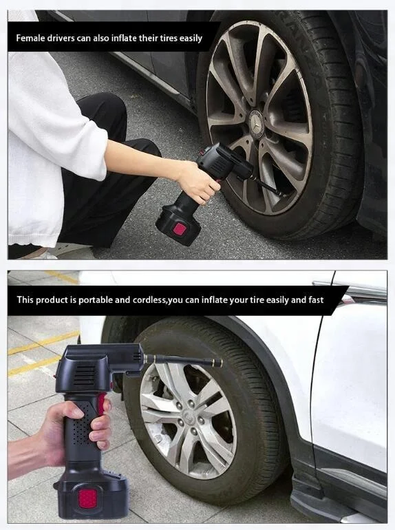 High Quality Inflator Rubber Ball Seatbottl Car Electrical Air Pump Mini Portable Wireless