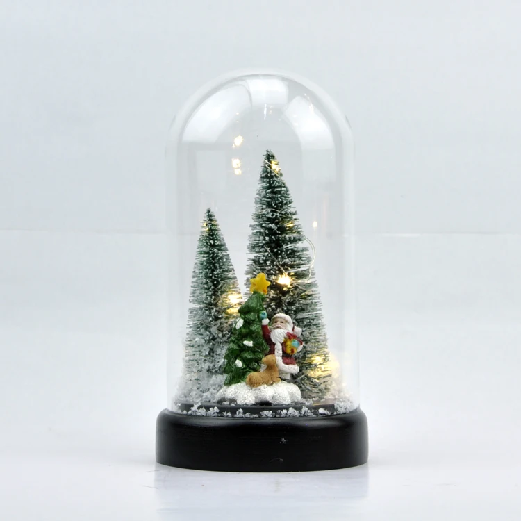 Ball globe product type glass material dome cloche with base