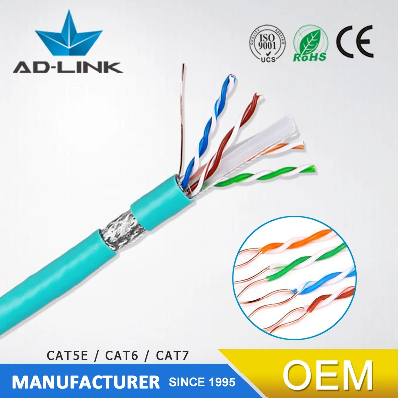 Branded cat6 cat6a network cable S/FTP cat6 cat6a rj45 lan network cable