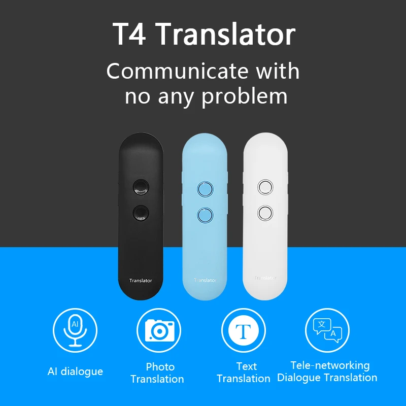 
Intelligent artificial AI intelligent translation machine Bluetooth connection mobile phone APP more than 40 languages real-time 