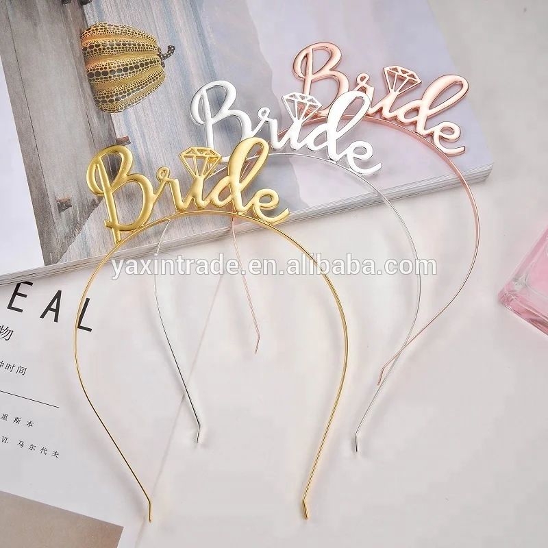 Bachelorette Party Tiara Headband Hen Party Decorations Bridal Shower Crown