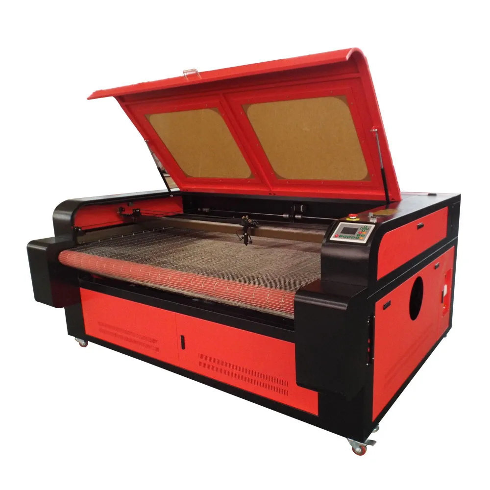 high capacity automatic laser cutting machine roll leather fabric