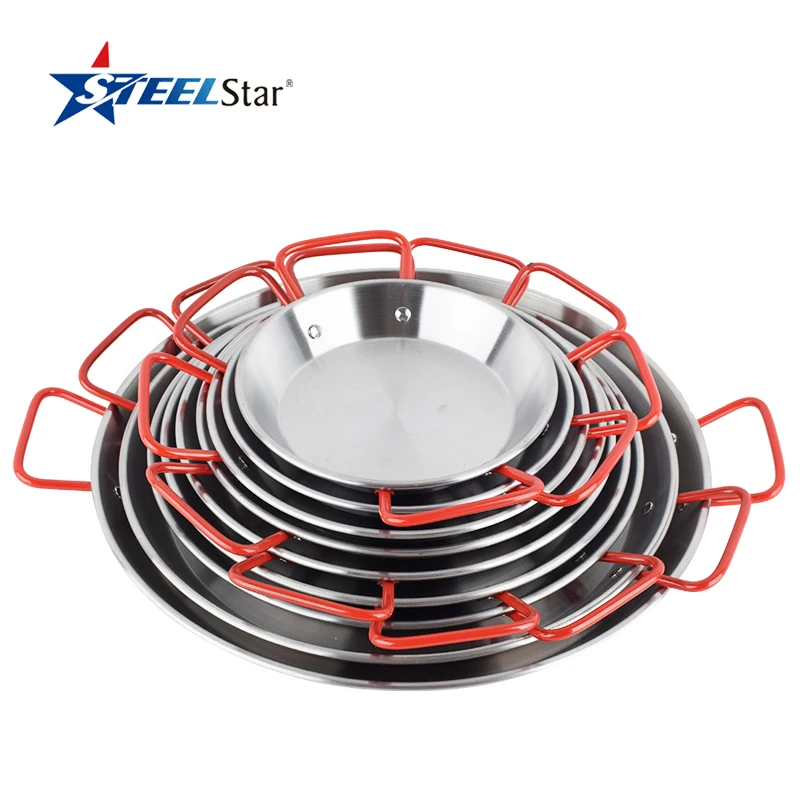 
China Manufacture Stainless Steel paella pan Stainless steel paella seafood pan 