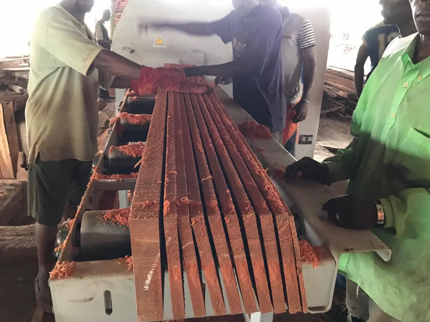 DEALE Square timber /block /plank multi blade saw machine woodworking machine MJ-F4-400-100-5D