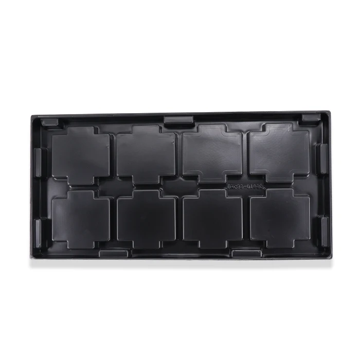 Custom Black Batteries Battery Pack Electronic Inner Blister Tray PS PET PVC Plastic Packaging 0.4-0.8mm RS0605325 3000 PCS