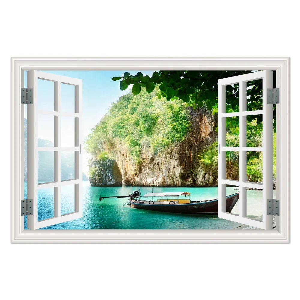 Hot sale Landscape wall canvas painting modern art  stencils for wall painting  home decor