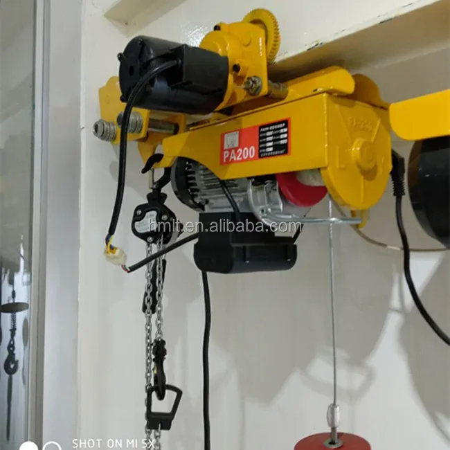 Электрический Канатный мини-подъемник с тележкой PA type 200 кг 220 В