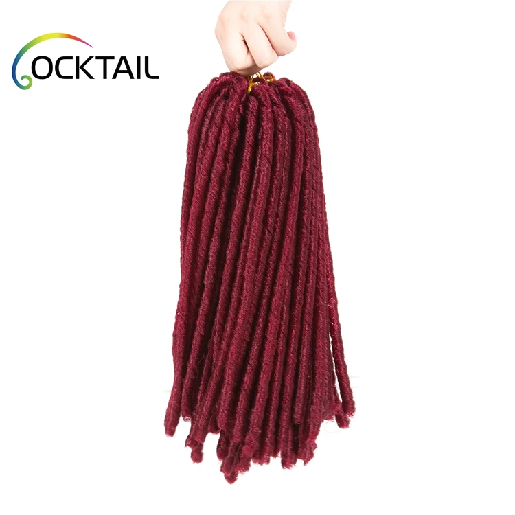 Imported fiber soft dreadlocks braids weave pictures, soft faux locs braiding hair, soft lock hair twist braid extension