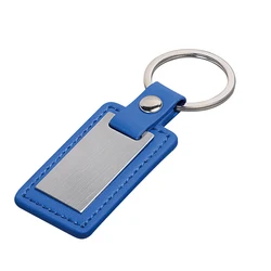 Metal Printed Key Holder Souvenir Blank Trinke Car Logo Keyring Custom Leather Keychain