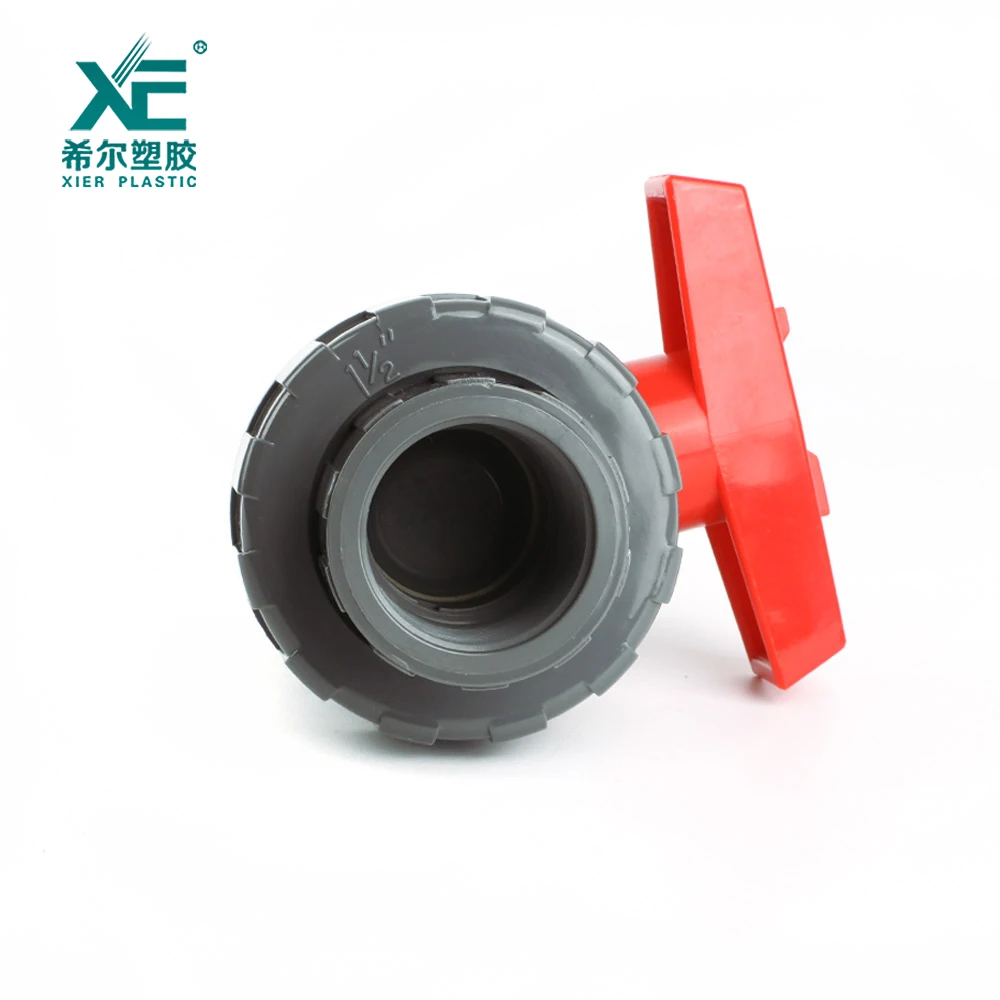 Top quality excellent free sample 1/2-2 inch plastic pvc single union ball valve